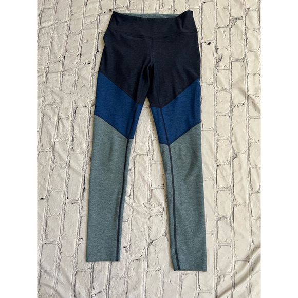 Women's Outdoor Voices Leggings Size S Blue Colorblock - Picture 3 of 7